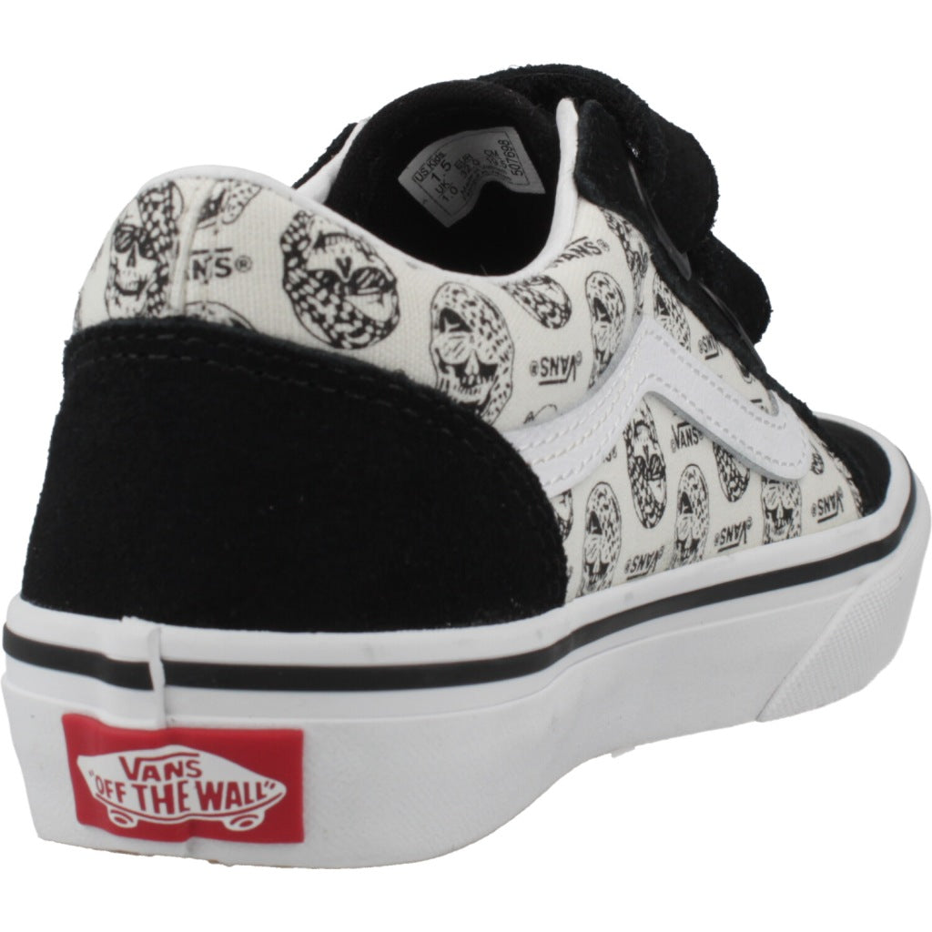 VANS OLD SKOOL V SKULLS en color NEGRO  (3)