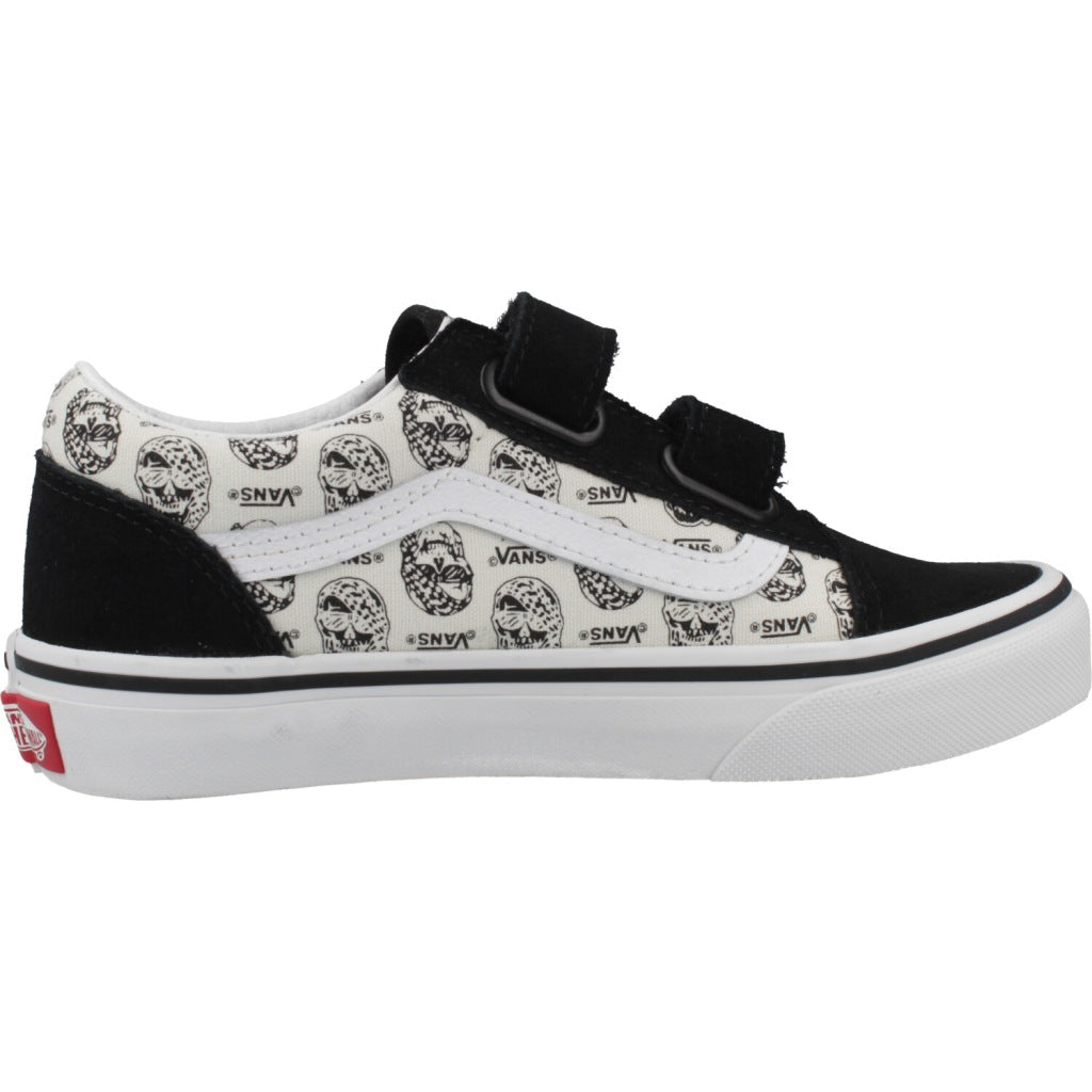 VANS OLD SKOOL V SKULLS en color NEGRO  (4)