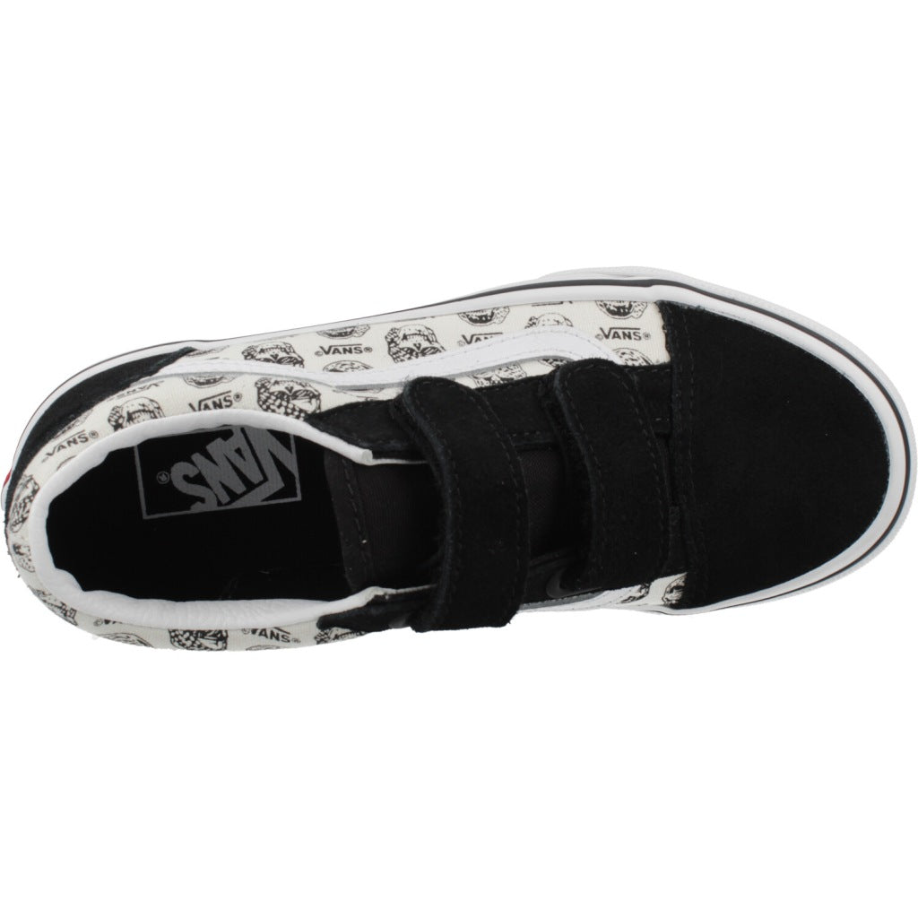 VANS OLD SKOOL V SKULLS en color NEGRO  (7)