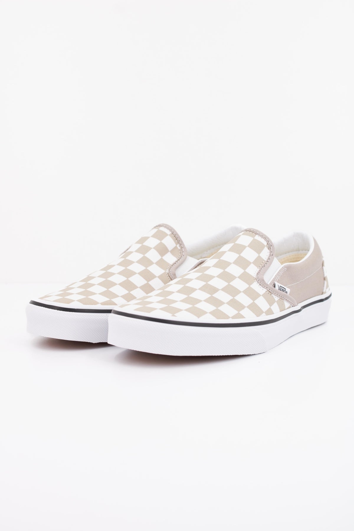 VANS CLASSIC SLIP ON CHECKB en color BEIS  (2)