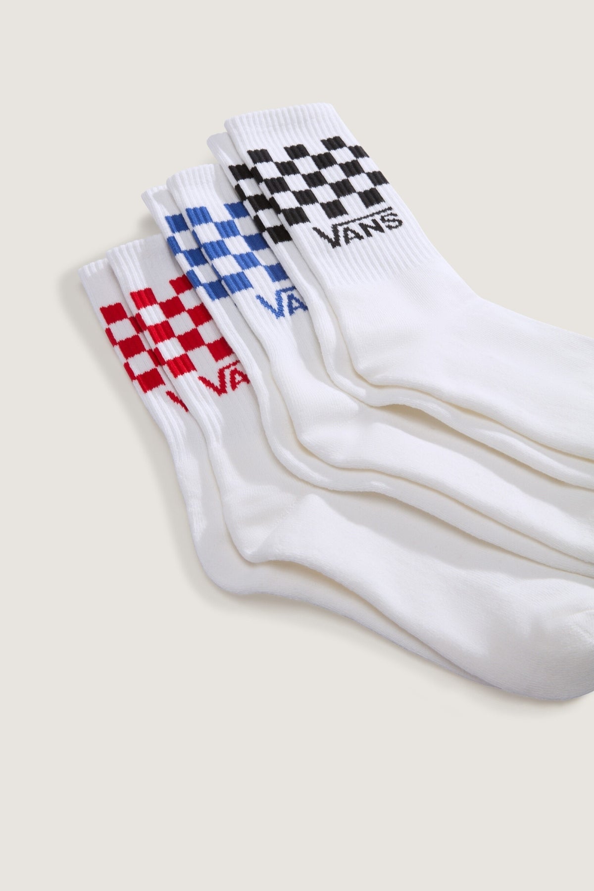 VANS VNQBUWHT CLASSIC CHECK CREW en color BLANCO  (3)