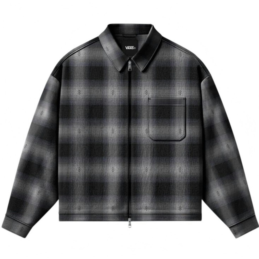 VANS VNUBLK LARKSPUR ZIP PLAID en color NEGRO  (4)