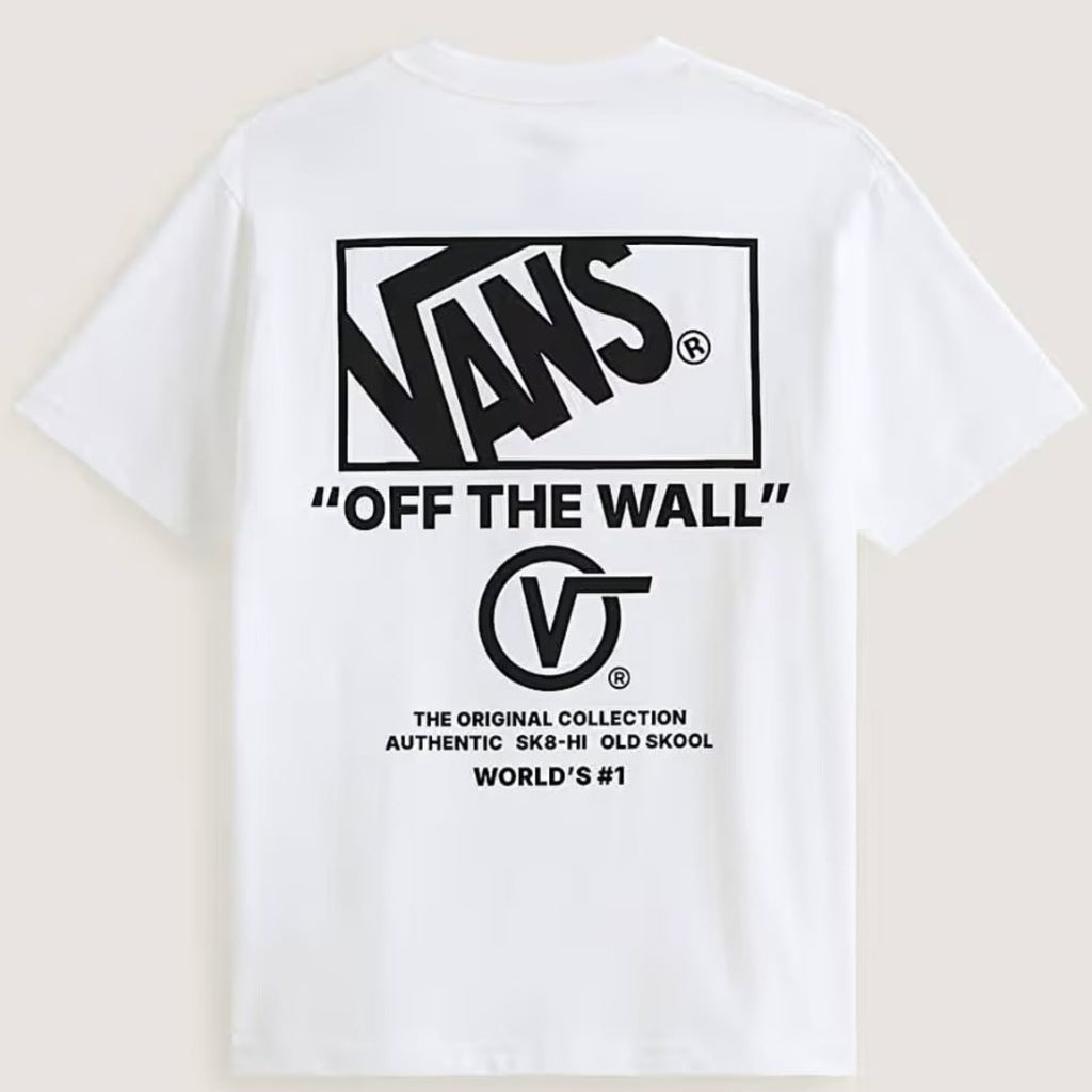 VANS VNPEWWHT STACKED HI SS TEE en color BLANCO  (5)