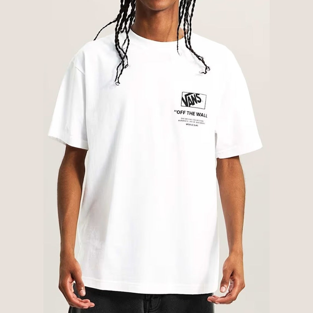 VANS VNPEWWHT STACKED HI SS TEE en color BLANCO  (6)