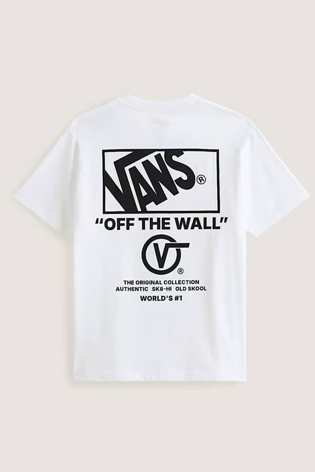 VANS VNPEWWHT STACKED HI SS TEE en color BLANCO  (2)