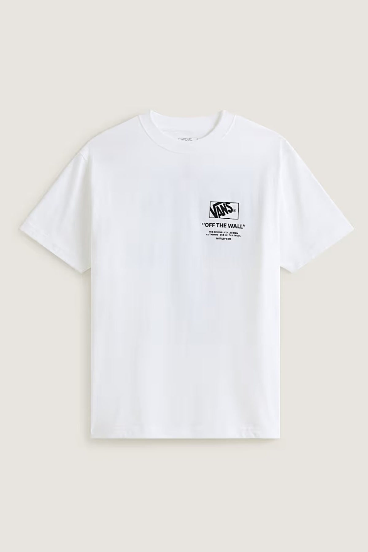 VANS VNPEWWHT STACKED HI SS TEE en color BLANCO  (3)