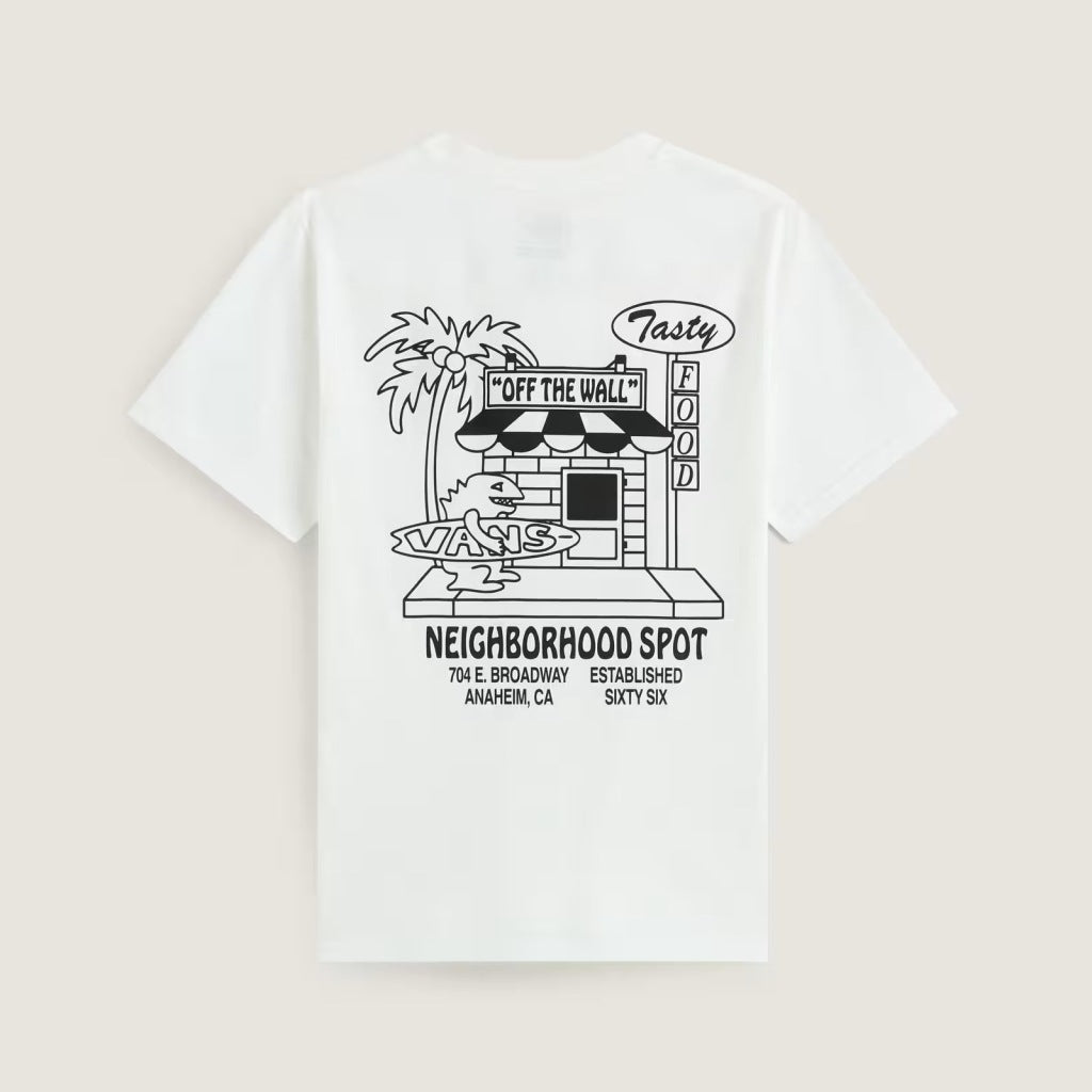 VANS VNWHT FOOD SPOT SS TEE en color BLANCO  (5)