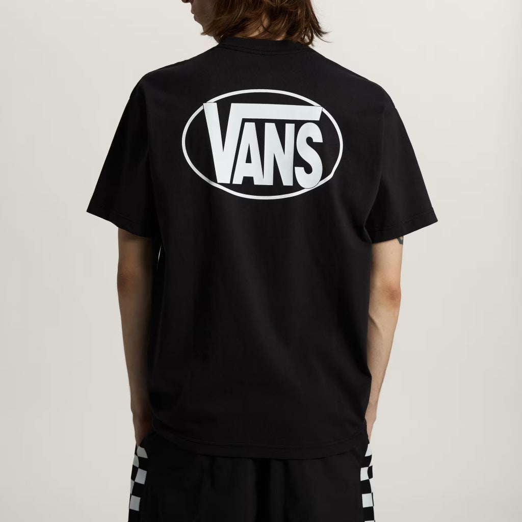 VANS VNFEBLK OVAL LOGO LOOSE SS TEE en color NEGRO  (5)