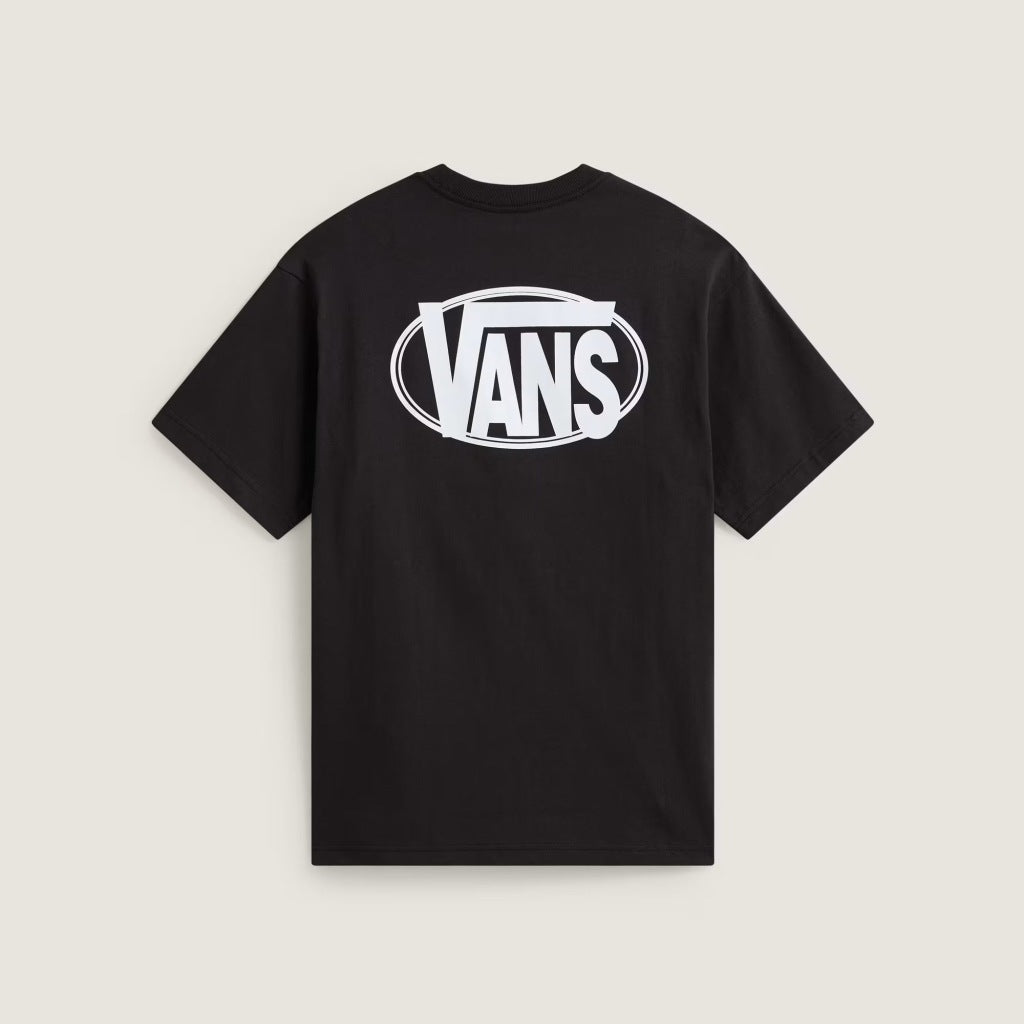 VANS VNFEBLK OVAL LOGO LOOSE SS TEE en color NEGRO  (6)