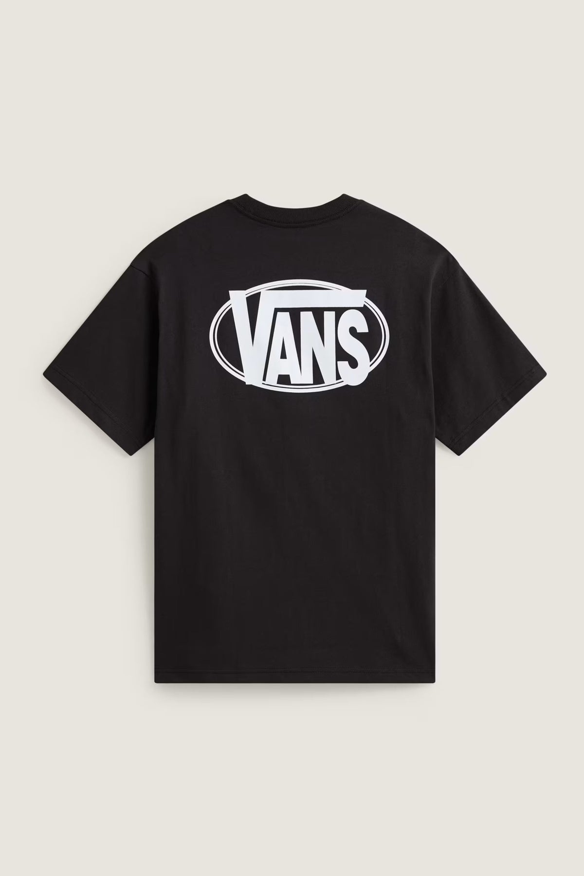 VANS VNFEBLK OVAL LOGO LOOSE SS TEE en color NEGRO  (2)