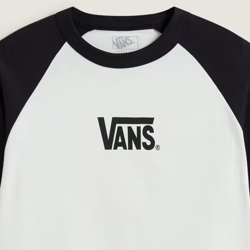 VANS VNFNBLK CORE RAGLAN LS TEE en color BLANCO  (6)