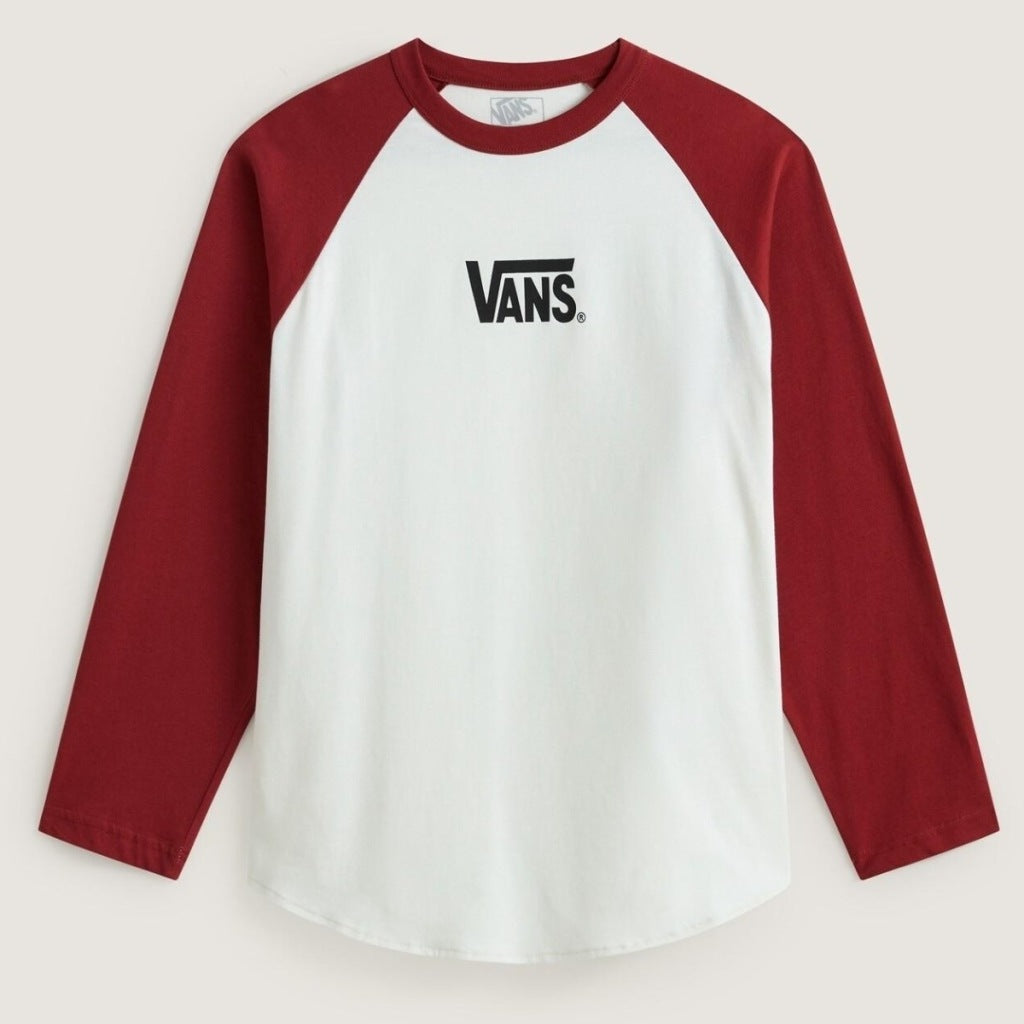 VANS VNFNH CORE RAGLAN LS TEE en color BLANCO  (4)