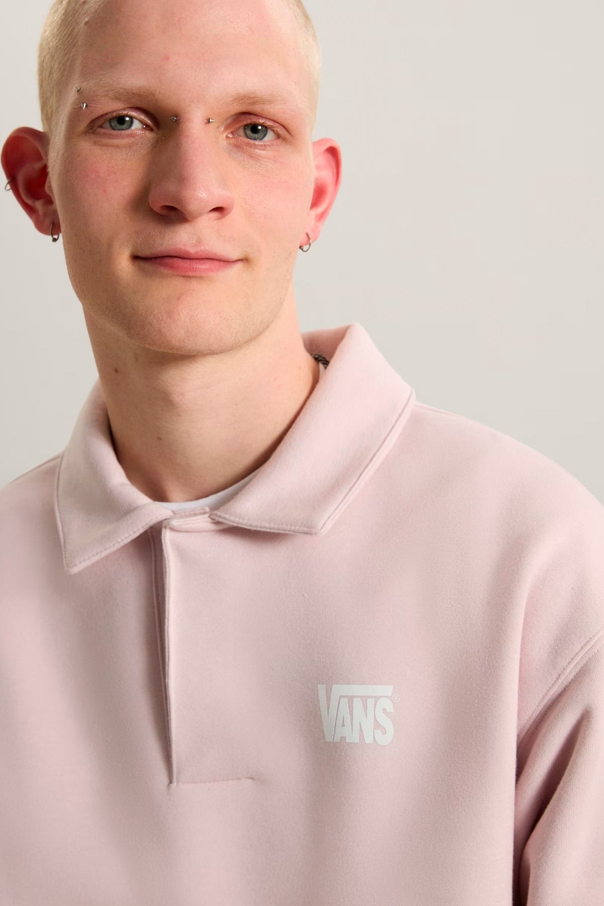 VANS VNXHDHH POLO FLEECE PULLOVER en color ROSA  (4)