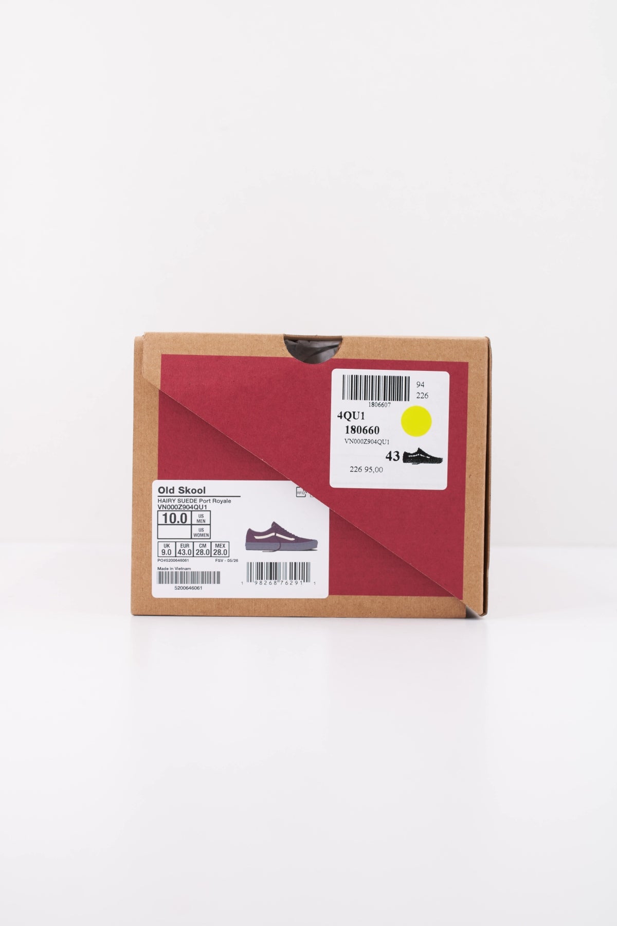 VANS VNZQU OLD SKOOL HRYS DRRED en color BURDEOS  (6)
