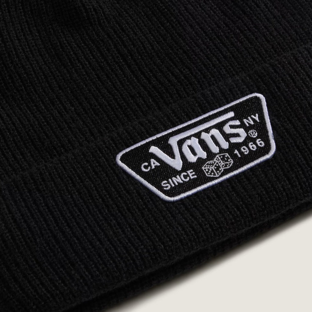 VANS VNXBBLK KNU PATCH BEANIE en color NEGRO  (6)