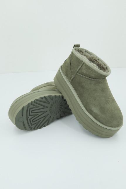 UGG CLASSIC ULTRA MINI PLATF en color VERDE  (1)