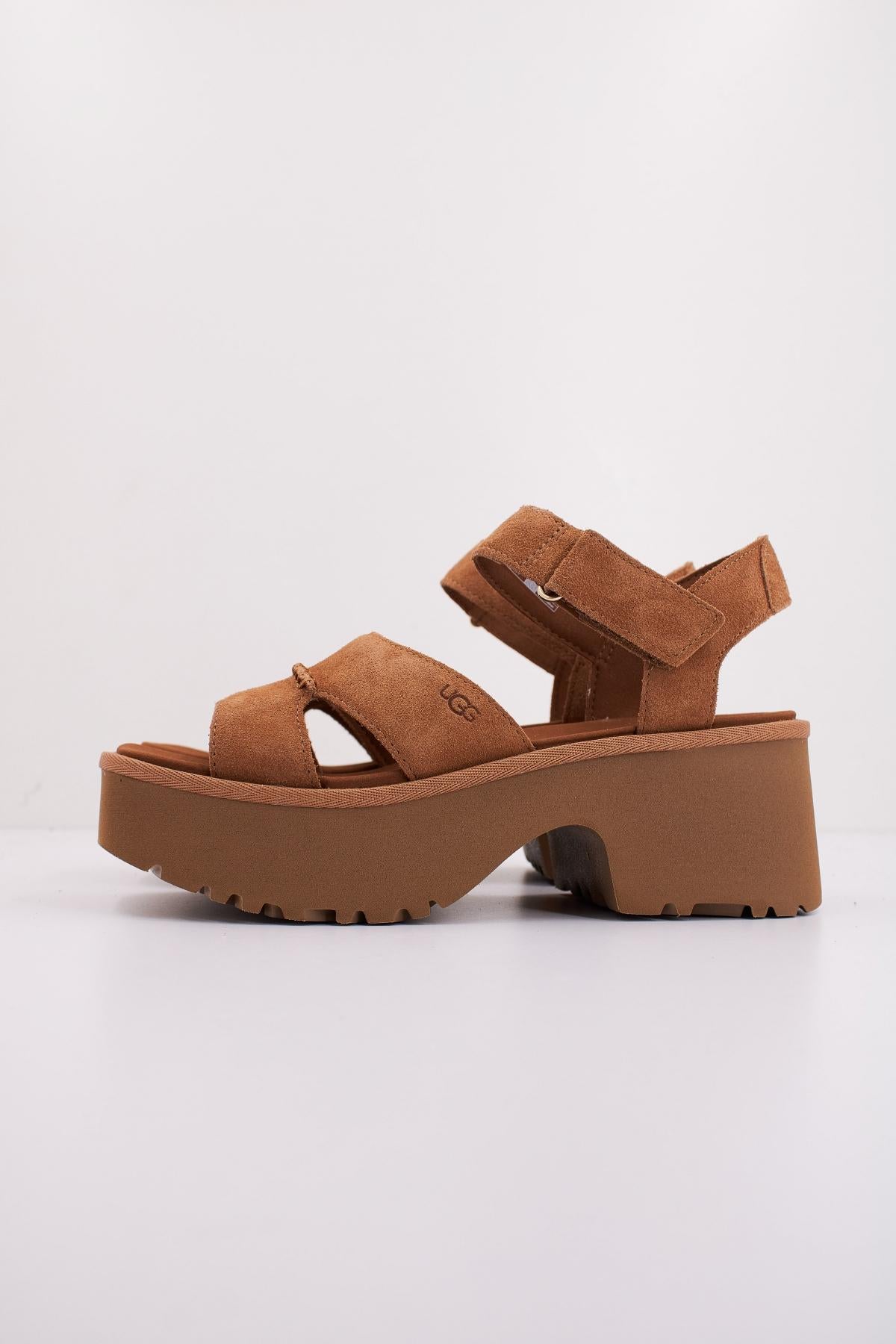UGG W NEW HEIGHTS ANKLE STRAP en color MARRON CLARO  (1)